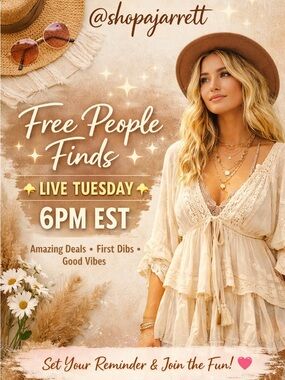 Free People Share Show! Come Share!! Plus is open.